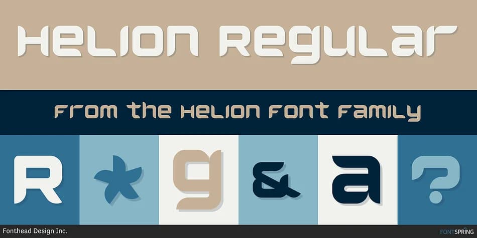 Helion by Fonthead Design — Display Font