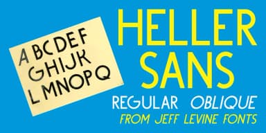 HELLER SANS JNL by Jeff Levine Fonts — Decorative Font — thumbnail 1