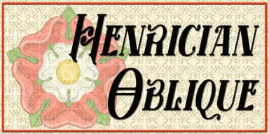 Henrician by Greater Albion Typefounders — Decorative Font — thumbnail 8