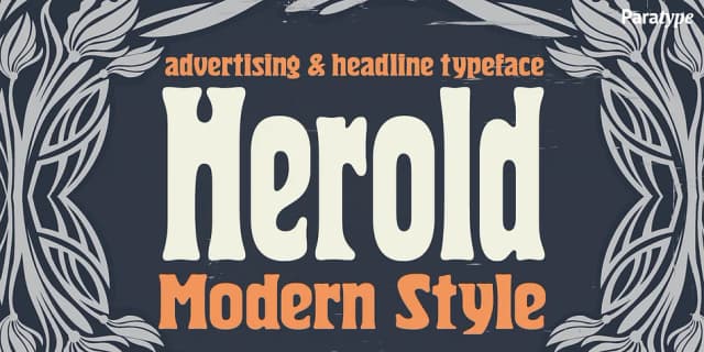 Herold by ParaType — Decorative Font
