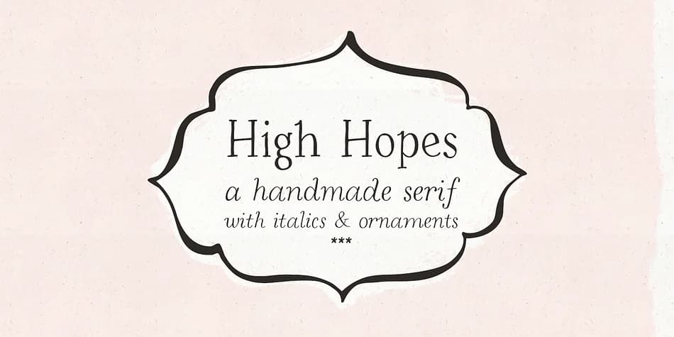 High Hopes by Ana's Fonts — Dingbats Font
