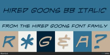 HIRED GOONS by Blambot — Decorative Font — thumbnail 2
