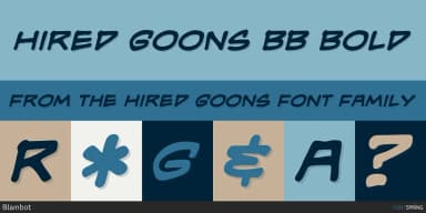 HIRED GOONS by Blambot — Decorative Font — thumbnail 3