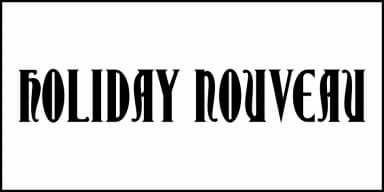 HOLIDAY NOUVEAU JNL by Jeff Levine Fonts — Decorative Font — thumbnail 2