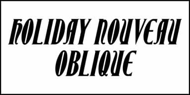 HOLIDAY NOUVEAU JNL by Jeff Levine Fonts — Decorative Font — thumbnail 4
