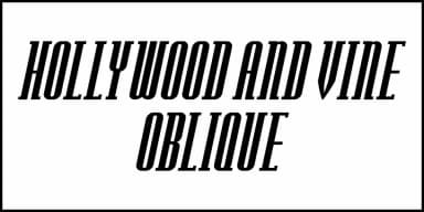 HOLLYWOOD AND VINE JNL by Jeff Levine Fonts — Decorative Font — thumbnail 4