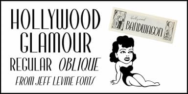 Hollywood Glamour JNL by Jeff Levine Fonts — Decorative Font — thumbnail 1
