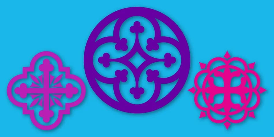 Holy Ornaments by Gerald Gallo Fonts — Dingbats Font