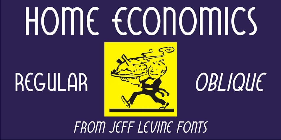HOME ECONOMICS JNL by Jeff Levine Fonts — Decorative Font