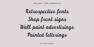 HT Trattoria by Dharma Type — Script Handwritten Font — thumbnail 3