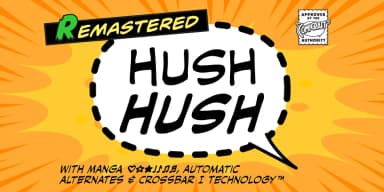 HUSH HUSH by Comicraft — Decorative Font — thumbnail 1