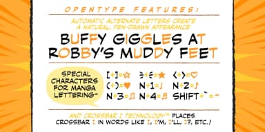 HUSH HUSH by Comicraft — Decorative Font — thumbnail 4