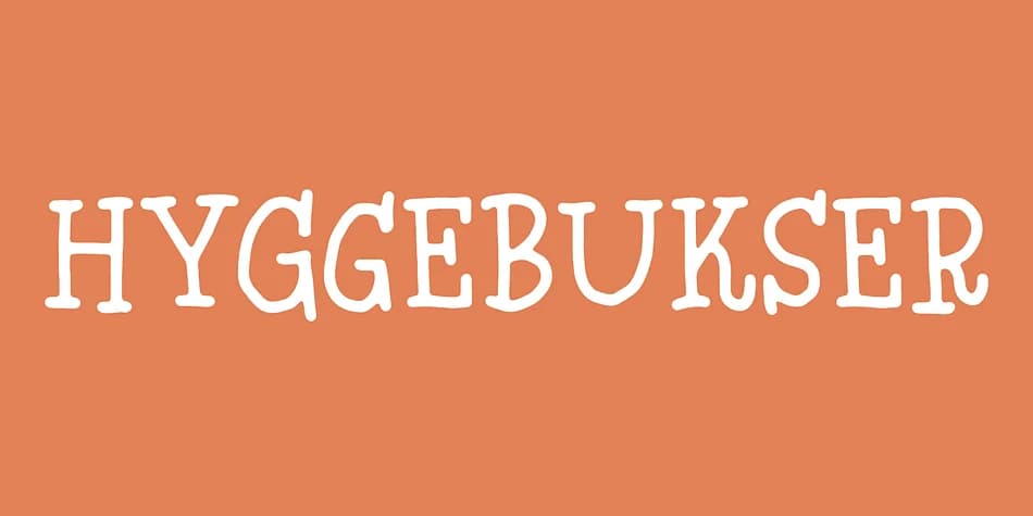 HYGGEBUKSER by Bogstav — Dingbats Font