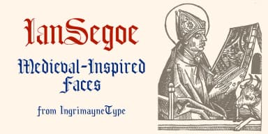 IanSegoe by Ingrimayne Type — Blackletter Font — thumbnail 1