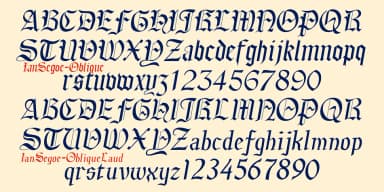 IanSegoe by Ingrimayne Type — Blackletter Font — thumbnail 7
