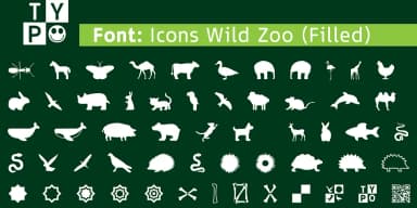 ICONS ANIMALS by Typo Graphic Design — Dingbats Font — thumbnail 3
