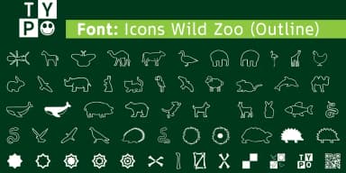 ICONS ANIMALS by Typo Graphic Design — Dingbats Font — thumbnail 5