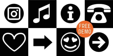 Icons Symbols Set by Typo Graphic Design — Dingbats Font — thumbnail 1