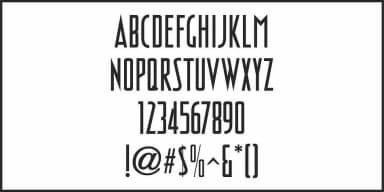 INCARCERATION JNL by Jeff Levine Fonts — Decorative Font — thumbnail 3