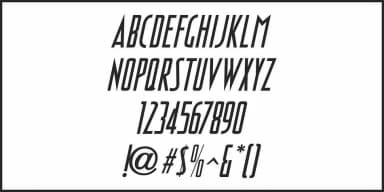 INCARCERATION JNL by Jeff Levine Fonts — Decorative Font — thumbnail 5