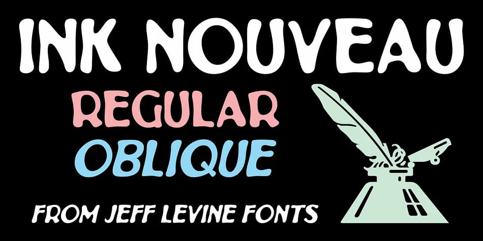 INK NOUVEAU JNL by Jeff Levine Fonts — Decorative Font
