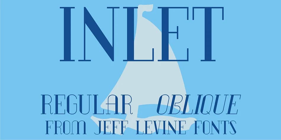 INLET JNL by Jeff Levine Fonts — Decorative Font