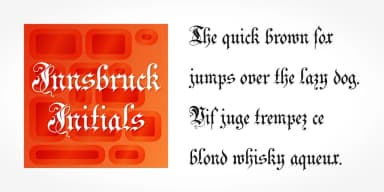 Innsbruck Initials by SoftMaker — Blackletter Font — thumbnail 4
