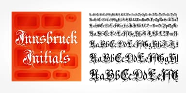 Innsbruck Initials by SoftMaker — Blackletter Font — thumbnail 5