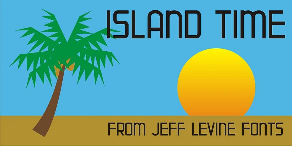 ISLAND TIME JNL by Jeff Levine Fonts — Decorative Font