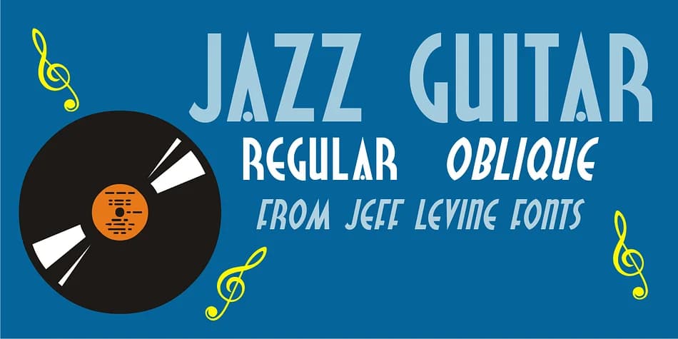 JAZZ GUITAR JNL by Jeff Levine Fonts — Decorative Font