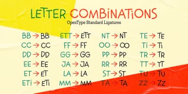 Jazzy Croquette by Art Grootfontein — Decorative Font — thumbnail 10