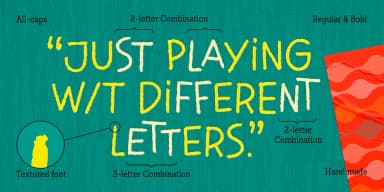 Jazzy Croquette by Art Grootfontein — Decorative Font — thumbnail 2