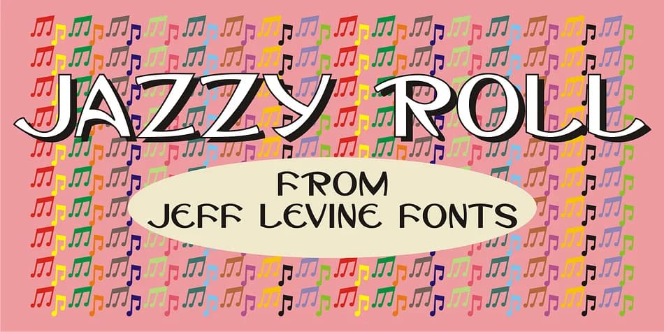 JAZZY ROLL JNL by Jeff Levine Fonts — Decorative Font