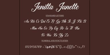 Jenitta Janette by NT Creator — Script Handwritten Font — thumbnail 4