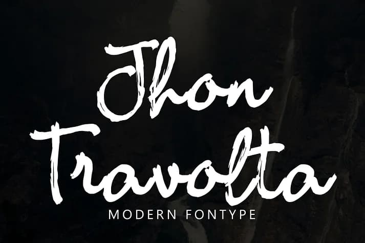 Jhon Travolta by Ayska — Script Handwritten Font