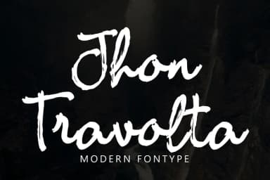 Jhon Travolta by Ayska — Script Handwritten Font — thumbnail 1