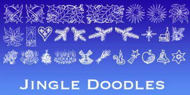 JingleDoodles by Wiescher-Design — Dingbats Font — thumbnail 1