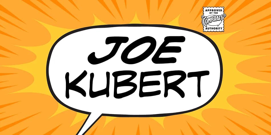 JOE KUBERT by Comicraft — Decorative Font