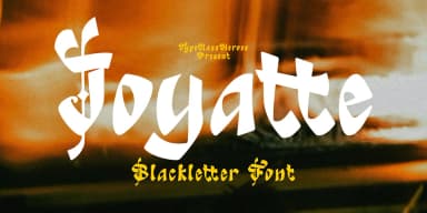Joyatte by TypeClassHeroes — Blackletter Font — thumbnail 1