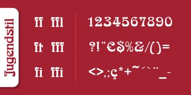 Jugendstil Pro by SoftMaker — Decorative Font — thumbnail 3