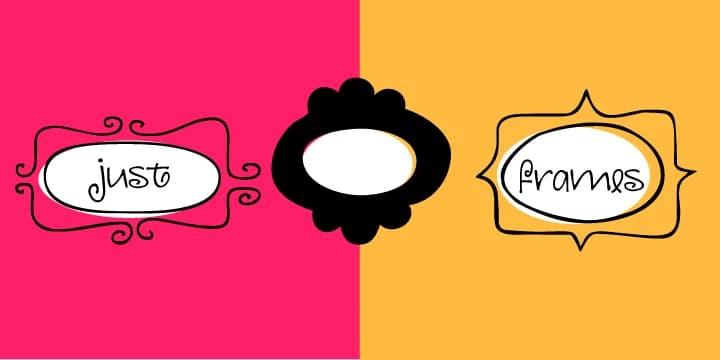 Just Frames by Outside the Line — Dingbats Font — preview 1