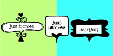 Just Frames by Outside the Line — Dingbats Font — thumbnail 2