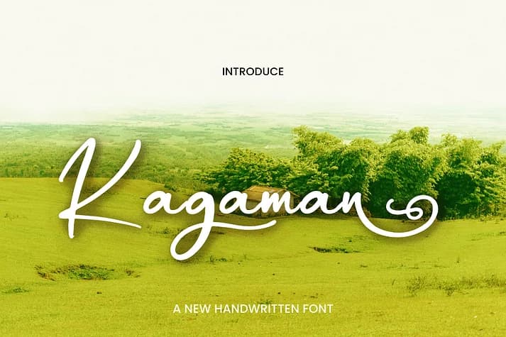 Kagaman by Ayska — Script Handwritten Font