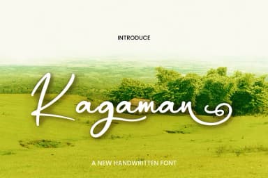 Kagaman by Ayska — Script Handwritten Font — thumbnail 1