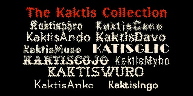 Kaktis by Ingrimayne Type — Decorative Font