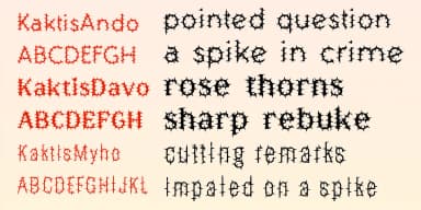 Kaktis by Ingrimayne Type — Decorative Font — thumbnail 3