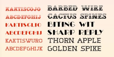 Kaktis by Ingrimayne Type — Decorative Font — thumbnail 4