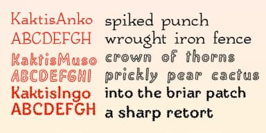 Kaktis by Ingrimayne Type — Decorative Font — thumbnail 5