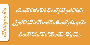 Kalligraphia by SoftMaker — Decorative Font — thumbnail 2