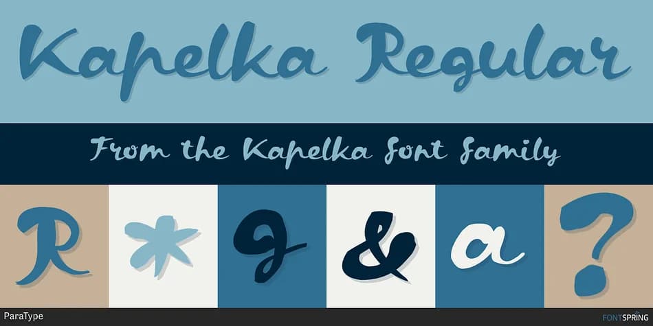 Kapelka by ParaType — Script Handwritten Font